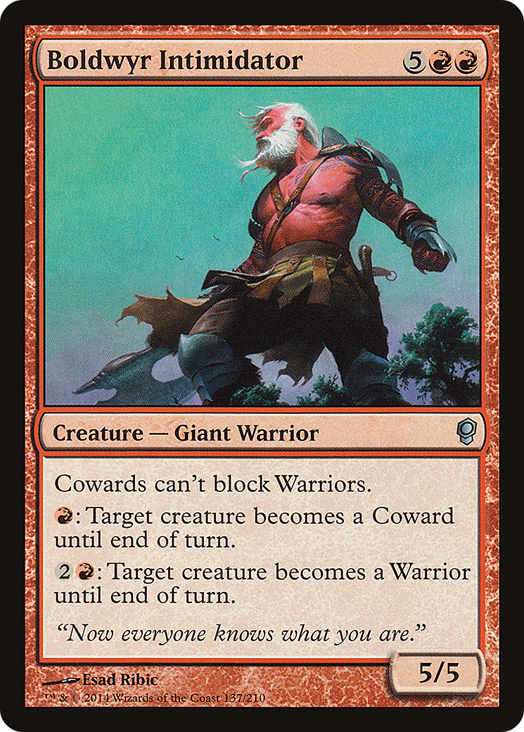 Boldwyr Intimidator (CNS-137) [Conspiracy] Foil