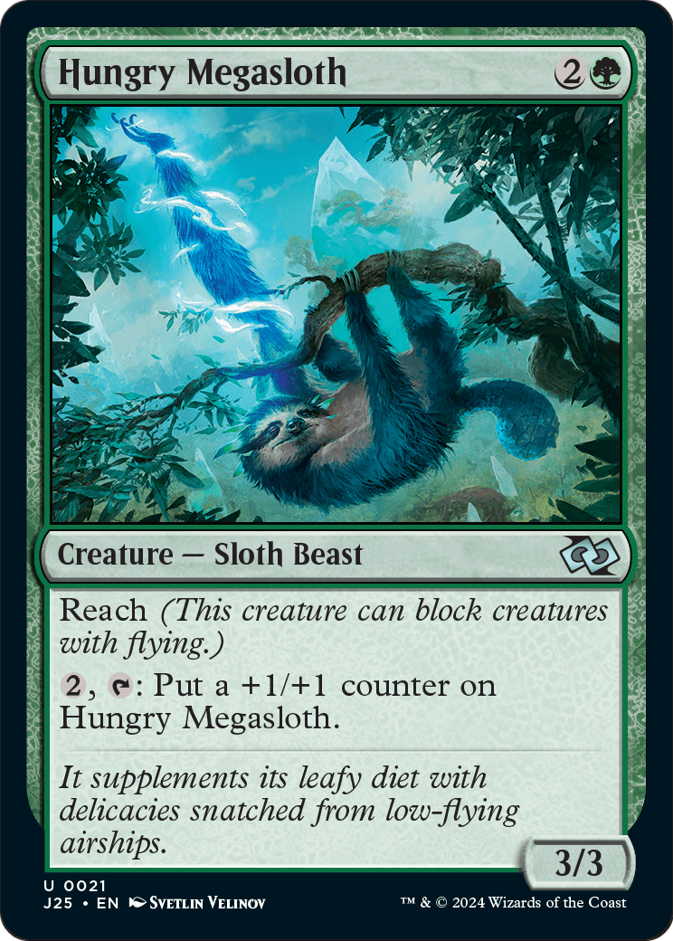 Hungry Megasloth (J25-021) [Foundations Jumpstart]