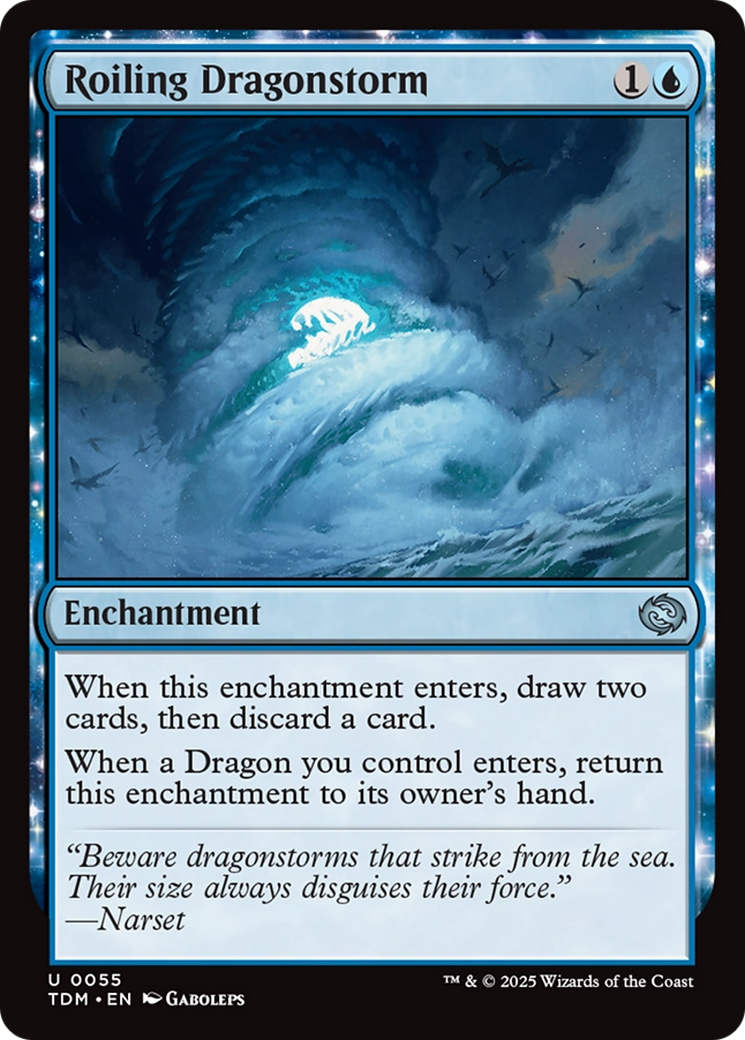 Roiling Dragonstorm (TDM-055) [Tarkir: Dragonstorm] Foil