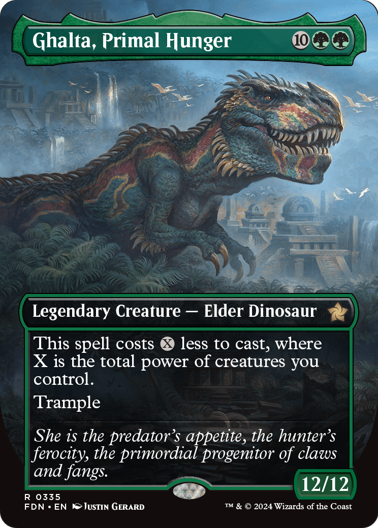 Ghalta, Primal Hunger (Borderless) (FDN-335) [Foundations]