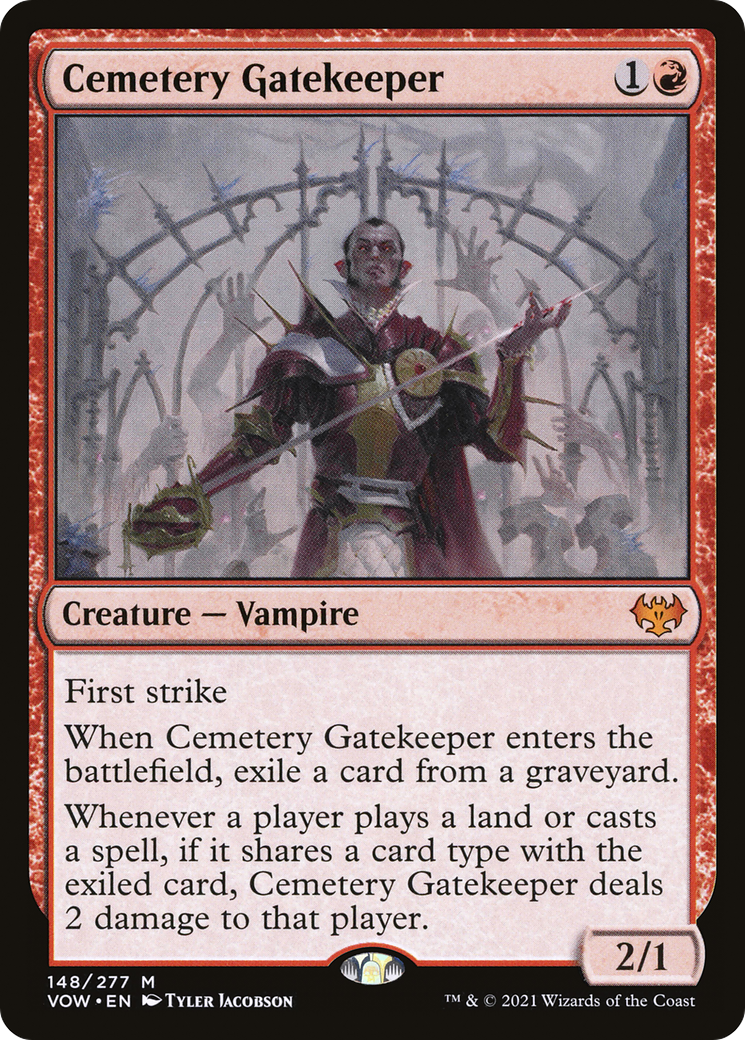 Cemetery Gatekeeper (VOW-148) [Innistrad: Crimson Vow] Foil