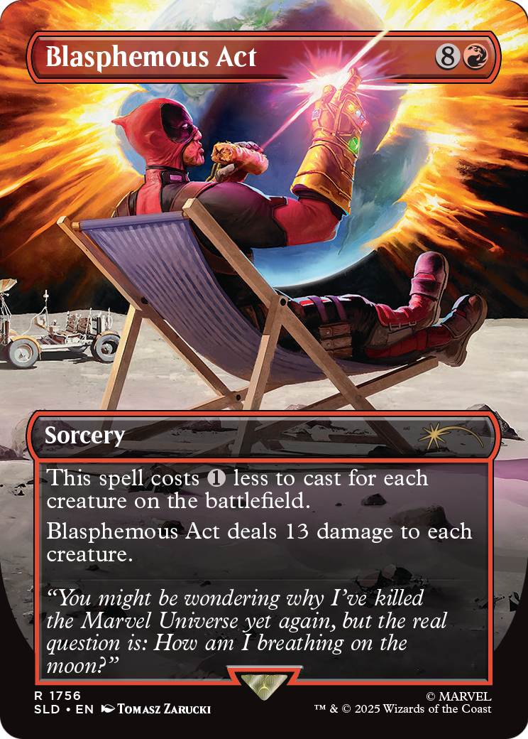Blasphemous Act (SLD-1756) (Borderless) [Secret Lair Drop] Foil