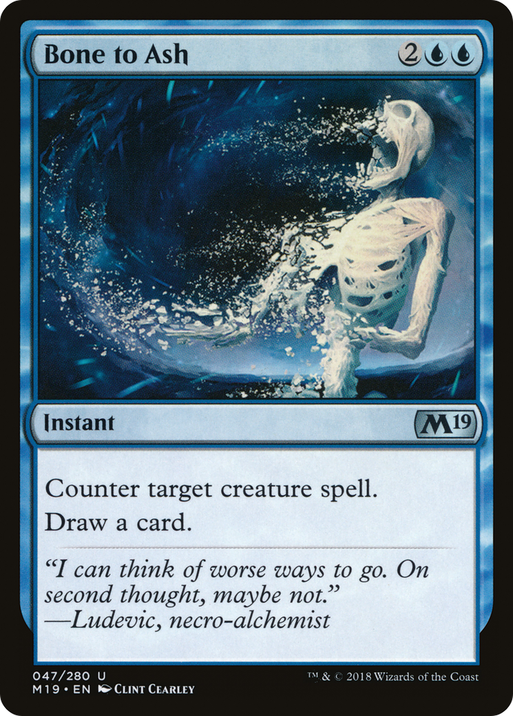 Bone to Ash (M19-047) [Core Set 2019] Foil