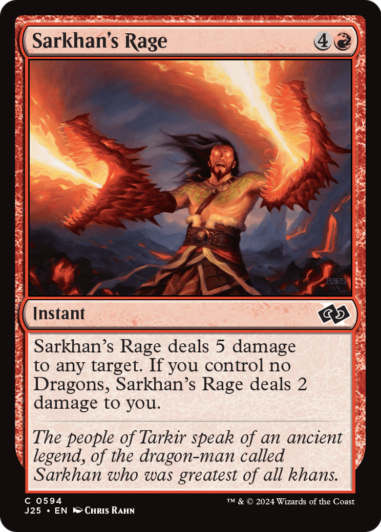 Sarkhan's Rage (J25-594) [Foundations Jumpstart]