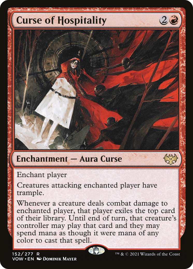 Curse of Hospitality (VOW-152) [Innistrad: Crimson Vow] Foil
