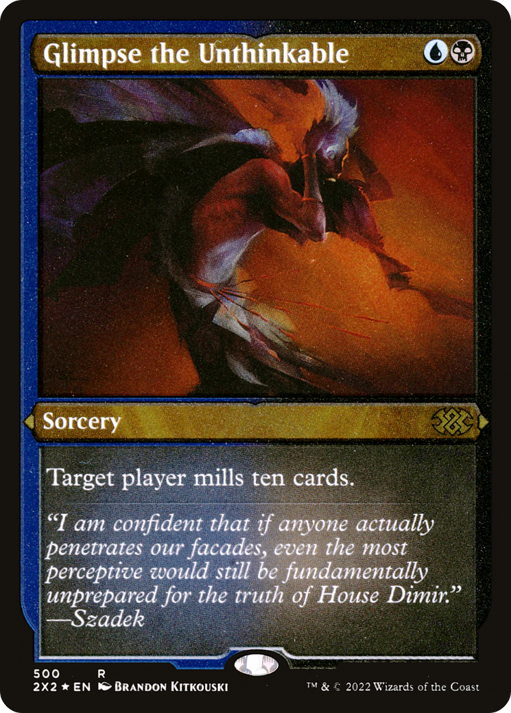 Glimpse the Unthinkable (Foil Etched) (2X2-500) [Double Masters 2022] Foil