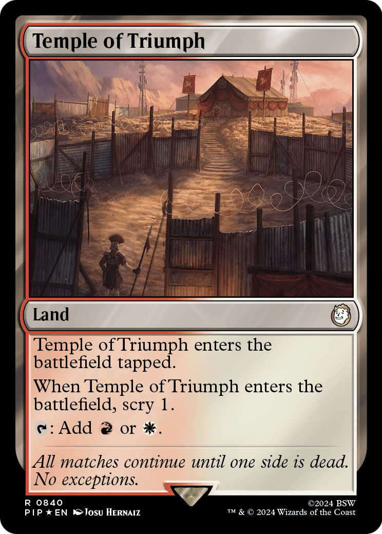 Temple of Triumph (Surge Foil) (PIP-840) [Fallout] Foil