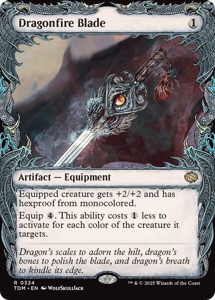 Dragonfire Blade (Showcase) (TDM-324) [Tarkir: Dragonstorm] Foil