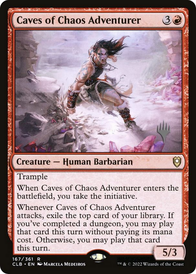 Caves of Chaos Adventurer (PPLCI-167) [Promo Pack: Battle for Baldur's Gate Promos]