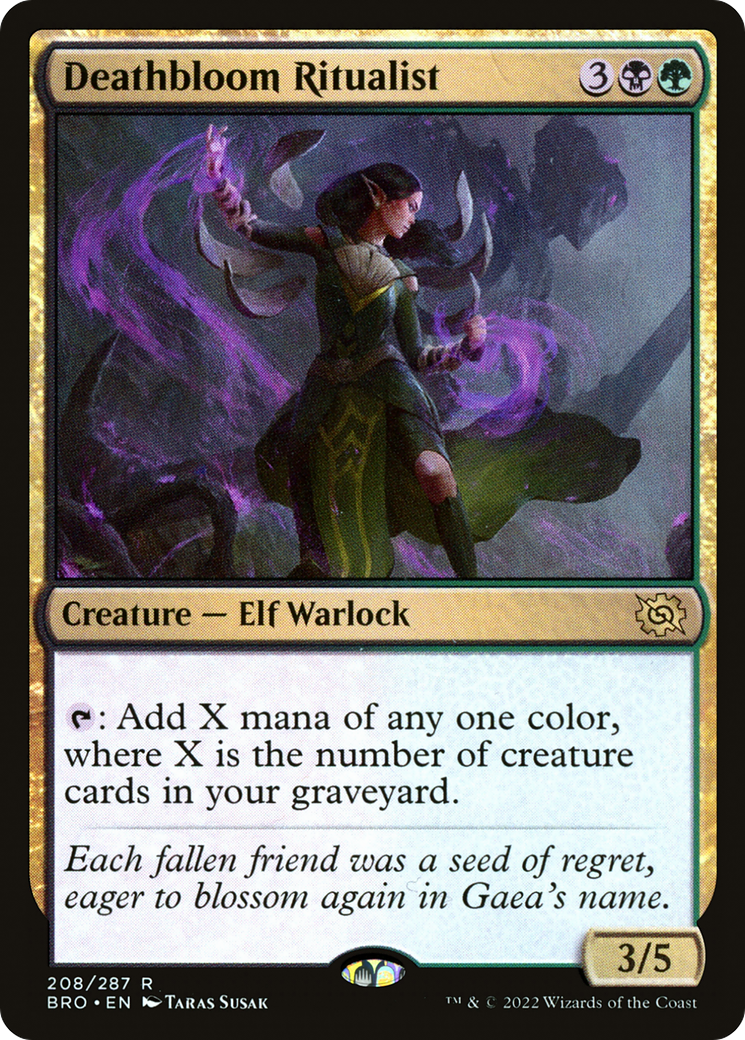 Deathbloom Ritualist (BRO-208) [The Brothers' War] Foil