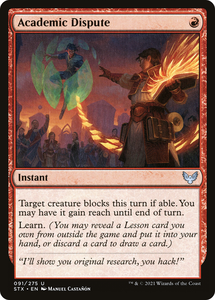 Academic Dispute (STX-091) [Strixhaven: School of Mages] Foil