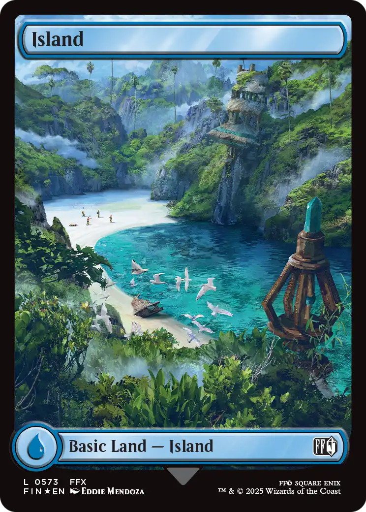 Island (FIN-573) (Surge Foil) [FINAL FANTASY] Foil