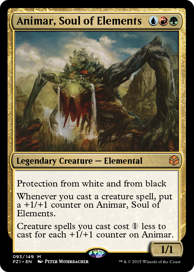 Animar, Soul of Elements (PZ1-093) [Legendary Cube Prize Pack] Foil