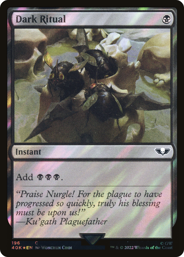 Dark Ritual (Surge Foil) (40K-196) [Warhammer 40,000 Commander] Foil