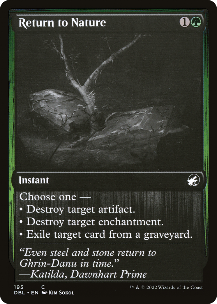 Return to Nature (DBL-195) [Innistrad: Double Feature]
