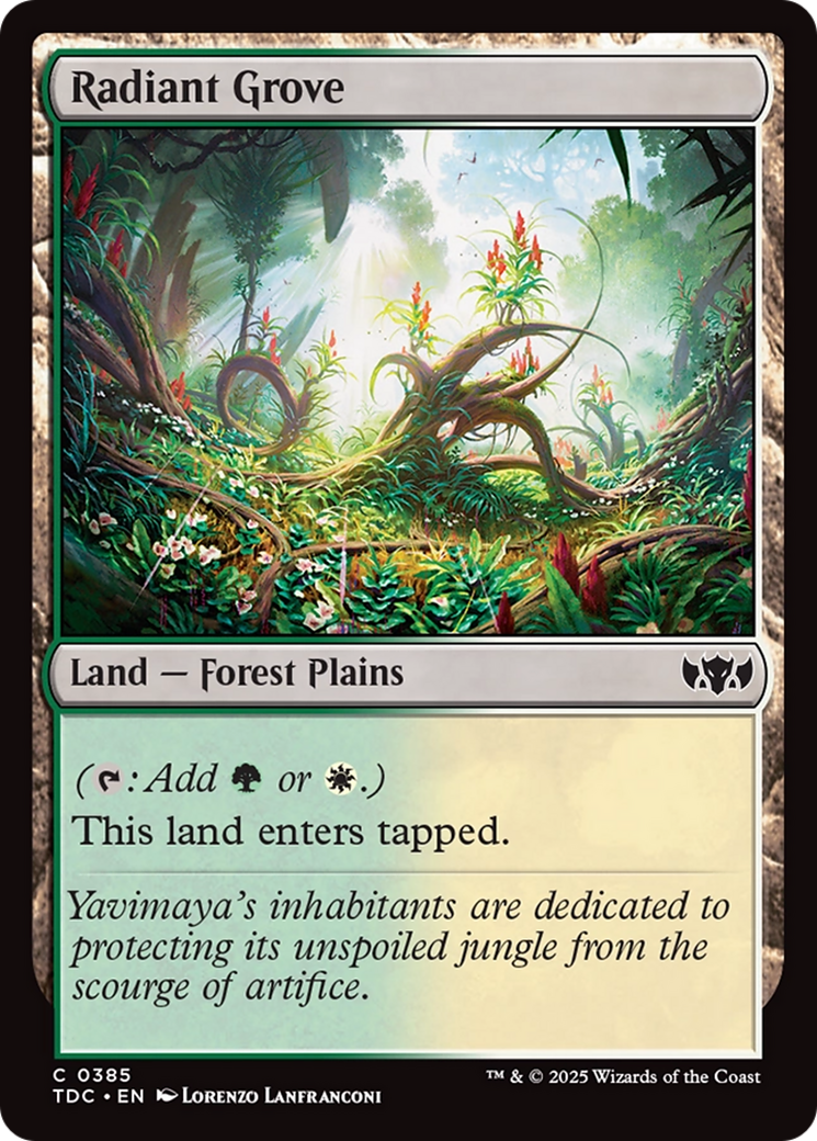 Radiant Grove (TDC-385) [Commander: Tarkir: Dragonstorm]