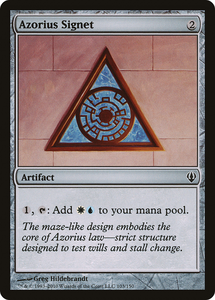 Azorius Signet (ARC-103) [Archenemy]
