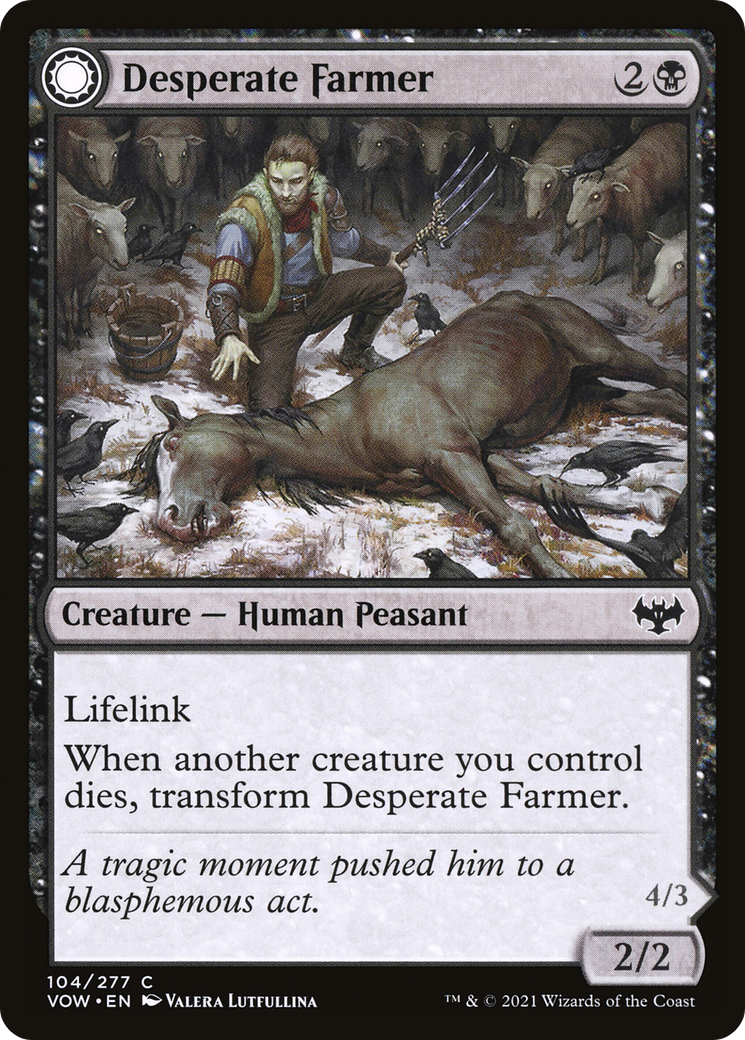 Desperate Farmer (VOW-104) [Innistrad: Crimson Vow]