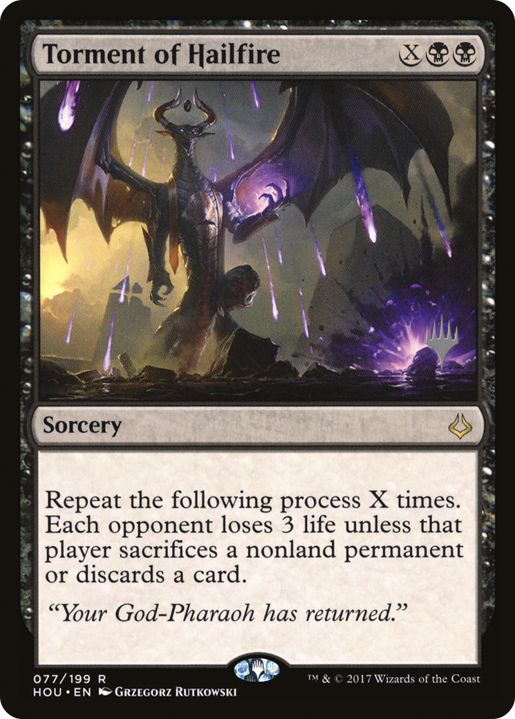 Torment of Hailfire (PPAFR-077) [Promo Pack: Hour of Devastation Promos] Foil