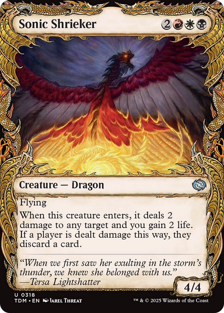 Sonic Shrieker (Showcase) (TDM-318) [Tarkir: Dragonstorm]