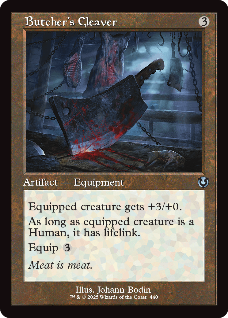 Butcher's Cleaver (Retro Frame) (INR-440) [Innistrad Remastered]