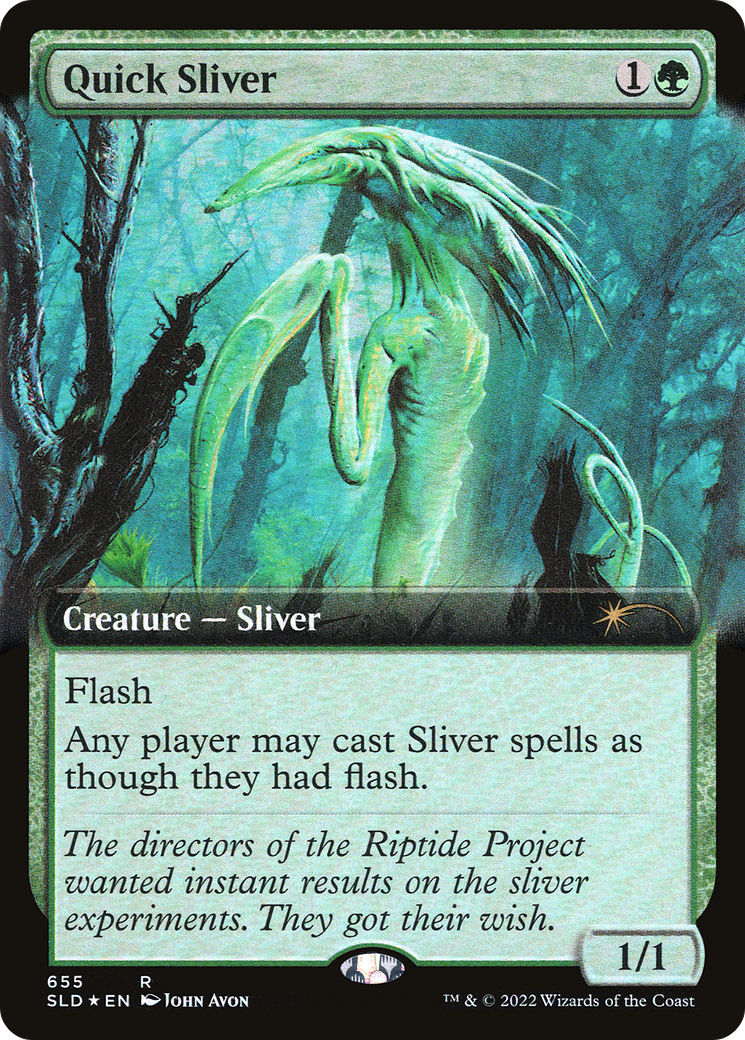 Quick Sliver (Extended Art) (SLD-655) [Secret Lair Drop] Foil