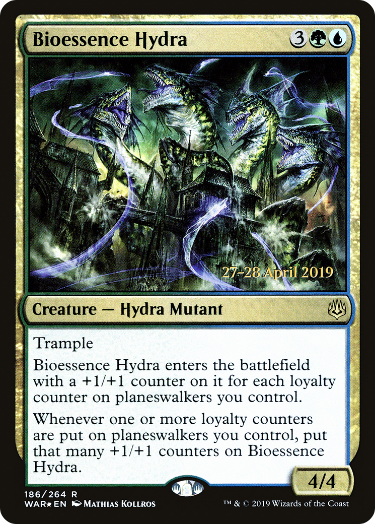 Bioessence Hydra (PRE-186S) [War of the Spark Promos] Foil