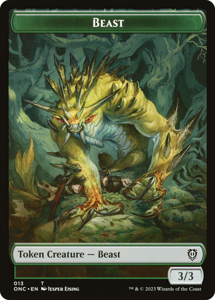 Beast (TONC-013) [Phyrexia: All Will Be One Commander Tokens]