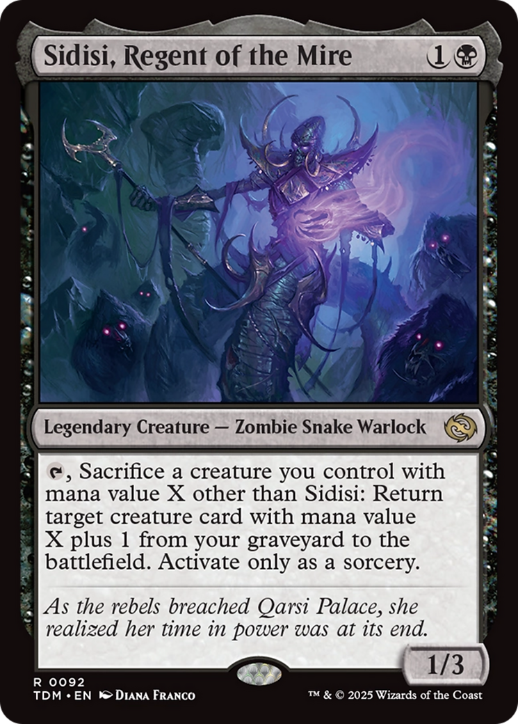 Sidisi, Regent of the Mire (TDM-092) [Tarkir: Dragonstorm] Foil
