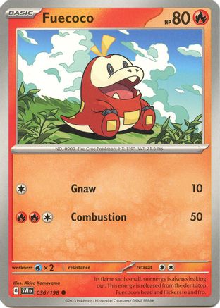 Fuecoco (036) [SV01 Scarlet & Violet Base Set] Reverse Holofoil - Common