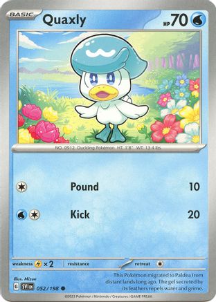 Quaxly (052) [SV01 Scarlet & Violet Base Set] Reverse Holofoil - Common