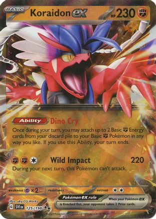 Koraidon ex (125/198) [SV01 Scarlet & Violet Base Set] Holofoil - Double Rare