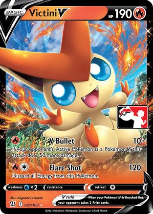 Victini V (021/163) [Prize Pack Series Cards] - Ultra Rare