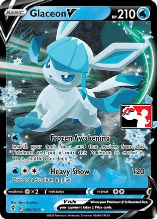 Glaceon V (40) [Prize Pack Series Cards] Holofoil - Ultra Rare