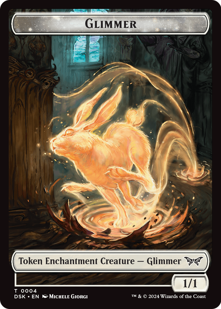 Glimmer Token (DSK-004) [Duskmourn: House of Horror Tokens]