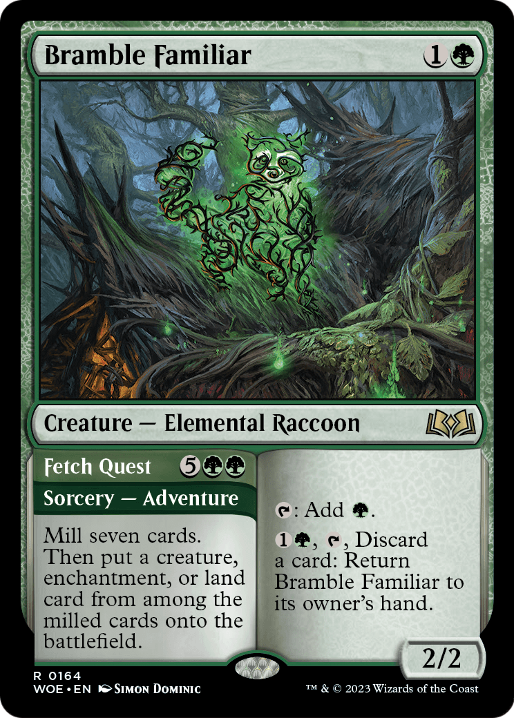 Bramble Familiar (WOE-164) [Wilds of Eldraine] Foil