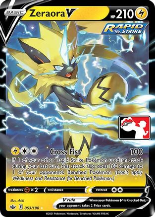 Zeraora V (53) [Prize Pack Series Cards] Holofoil - Ultra Rare