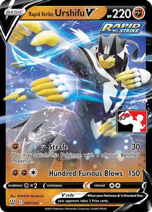 Rapid Strike Urshifu V (87) [Prize Pack Series Cards] Holofoil - Ultra Rare