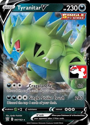 Tyranitar V (97) [Prize Pack Series Cards] Holofoil - Ultra Rare