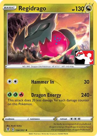 Regidrago (124/203) [Prize Pack Series Cards] - Rare