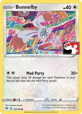 Bunnelby (150) [Prize Pack Series Cards] Holofoil - Common