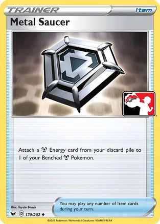 Metal Saucer (170) [Prize Pack Series Cards] Holofoil - Uncommon