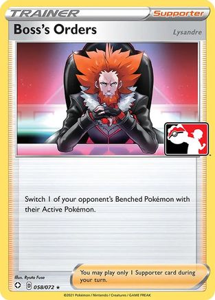 Boss's Orders (58/072) [Prize Pack Series Cards] - Rare
