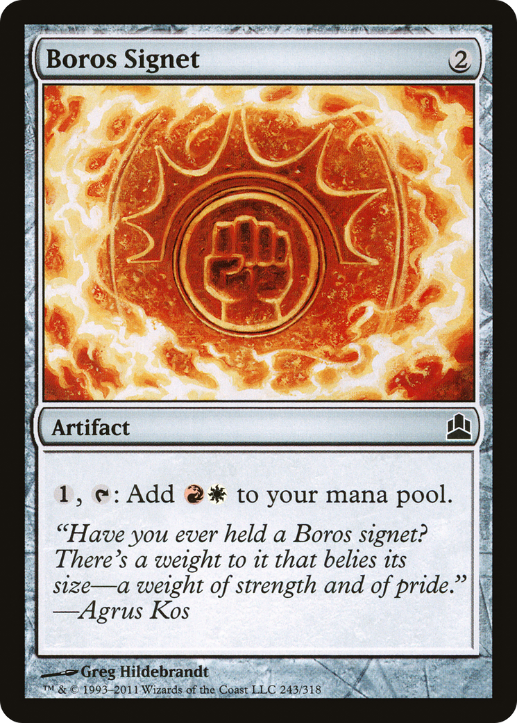 Boros Signet (CMD-243) [Commander 2011]