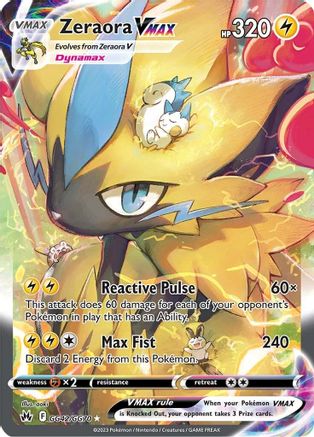 Zeraora VMAX (GG42/70) [SWSH Crown Zenith Galarian Gallery] Holofoil - Ultra Rare