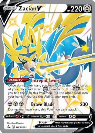 Zacian V (Shiny) (SWSH292/307) [SWSH Sword & Shield Promo Cards] Holofoil - Promo