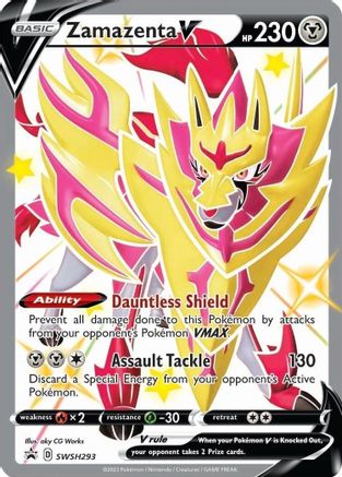 Zamazenta V (Shiny) (SWSH293/307) [SWSH Sword & Shield Promo Cards] Holofoil - Promo