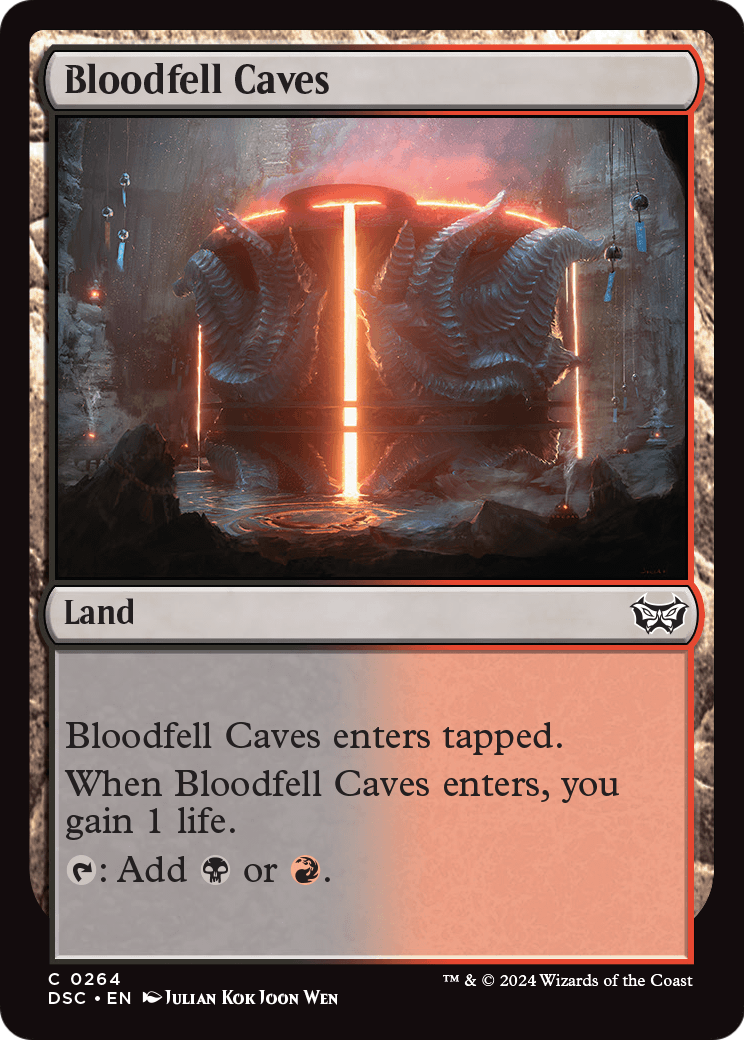 Bloodfell Caves (DSC-264) [Duskmourn: House of Horror Commander]