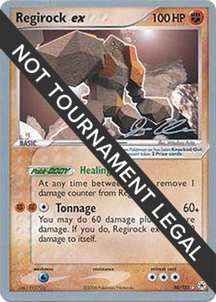 Regirock ex - 2006 (Jason Klaczynski) (098) [World Championship Decks] - Ultra Rare