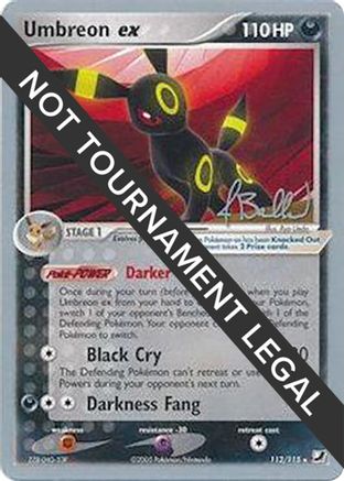 Umbreon ex - 2006 (Jimmy Ballard) (112) [World Championship Decks] - Ultra Rare